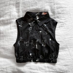 Nameless Black Collar Top